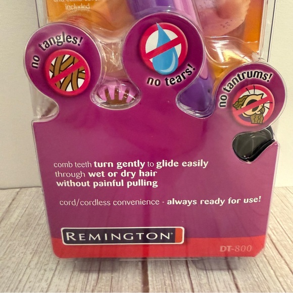 Remington DT800 Tangle Tamer Electric Detangling Comb Wet/Dry Brush Cordless NEW - Picture 4 of 12
